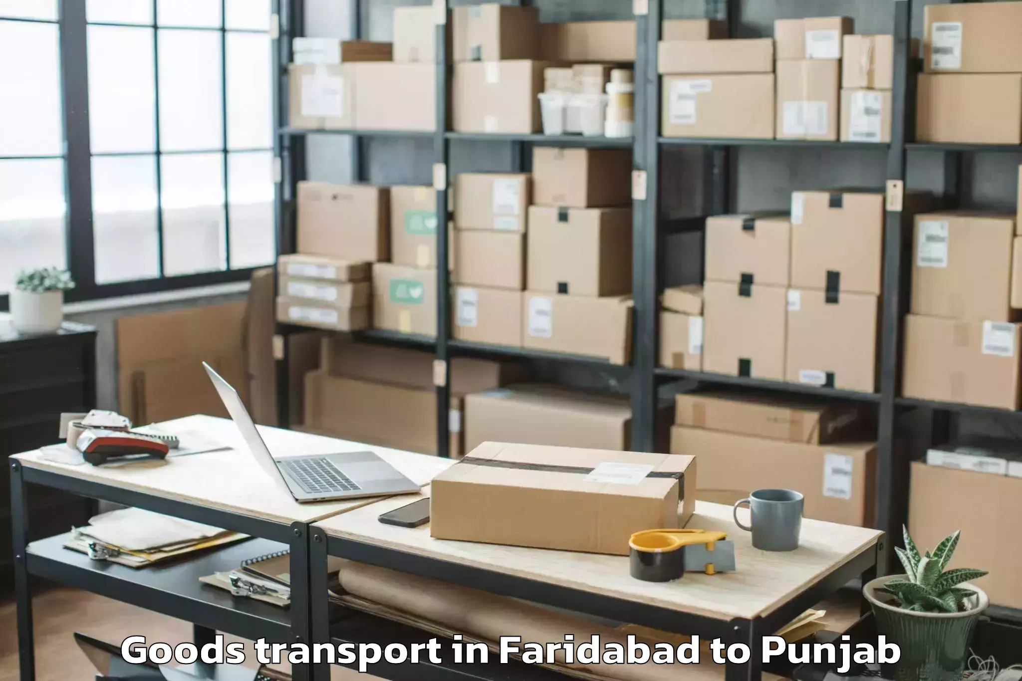 Easy Faridabad to Rampura Phul Goods Transport Booking